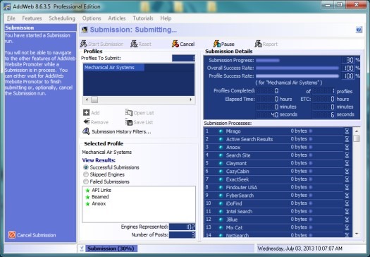AddWeb Website Promoter Screenshot